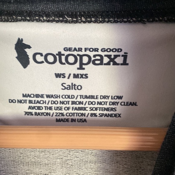 COTOPAXI Blue/Gray Full Zip Hoodie M-XS W-Small - Picture 3 of 3